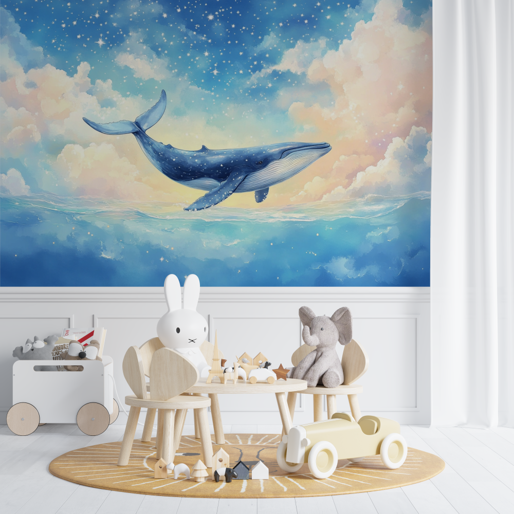 Papier peint marin univers sous...in magique chambre de bebe