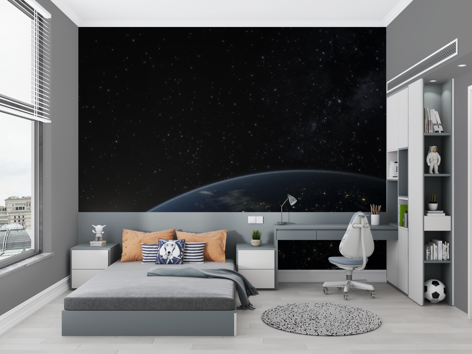 Papier peint avec l espace chambre petit
