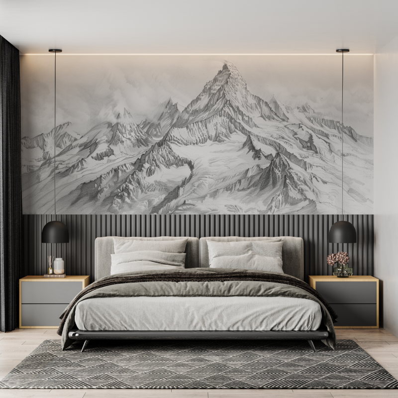 Papier peint panoramique mont cervin mural adulte