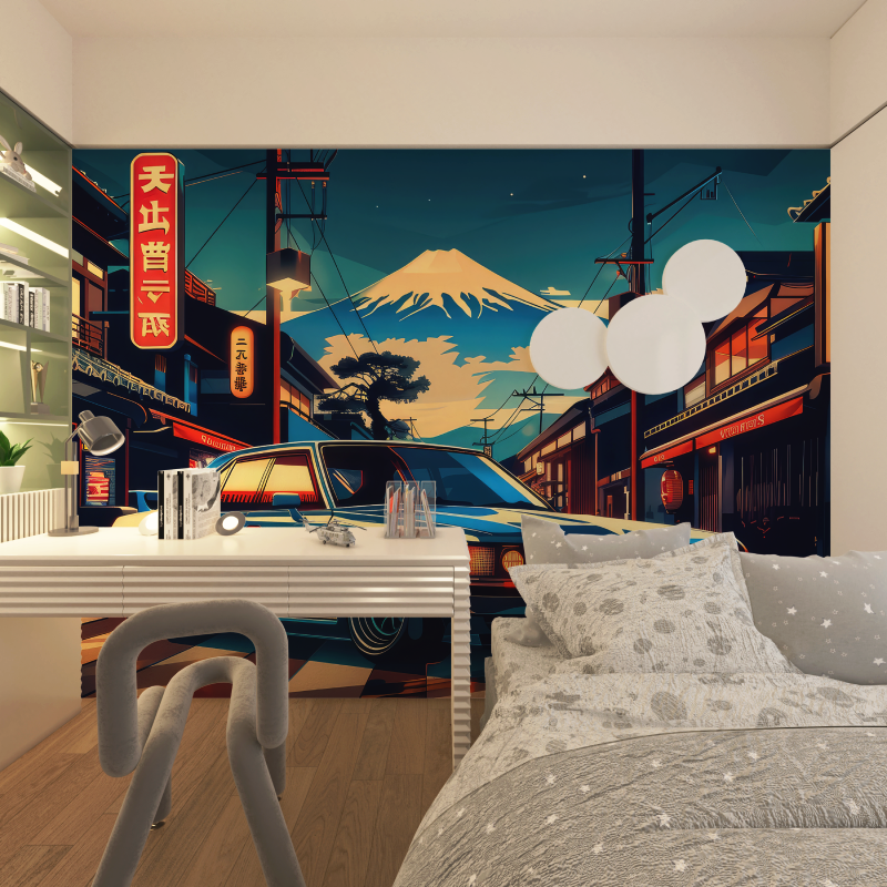 Papier peint voiture de sport anime chambre adolescents