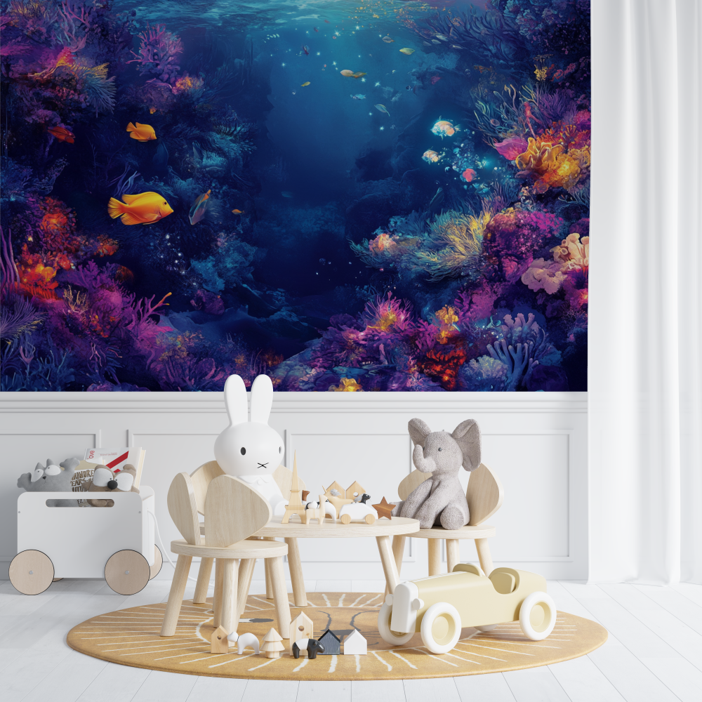 Papier peint marin monde enchante des oceans chambre de bebe