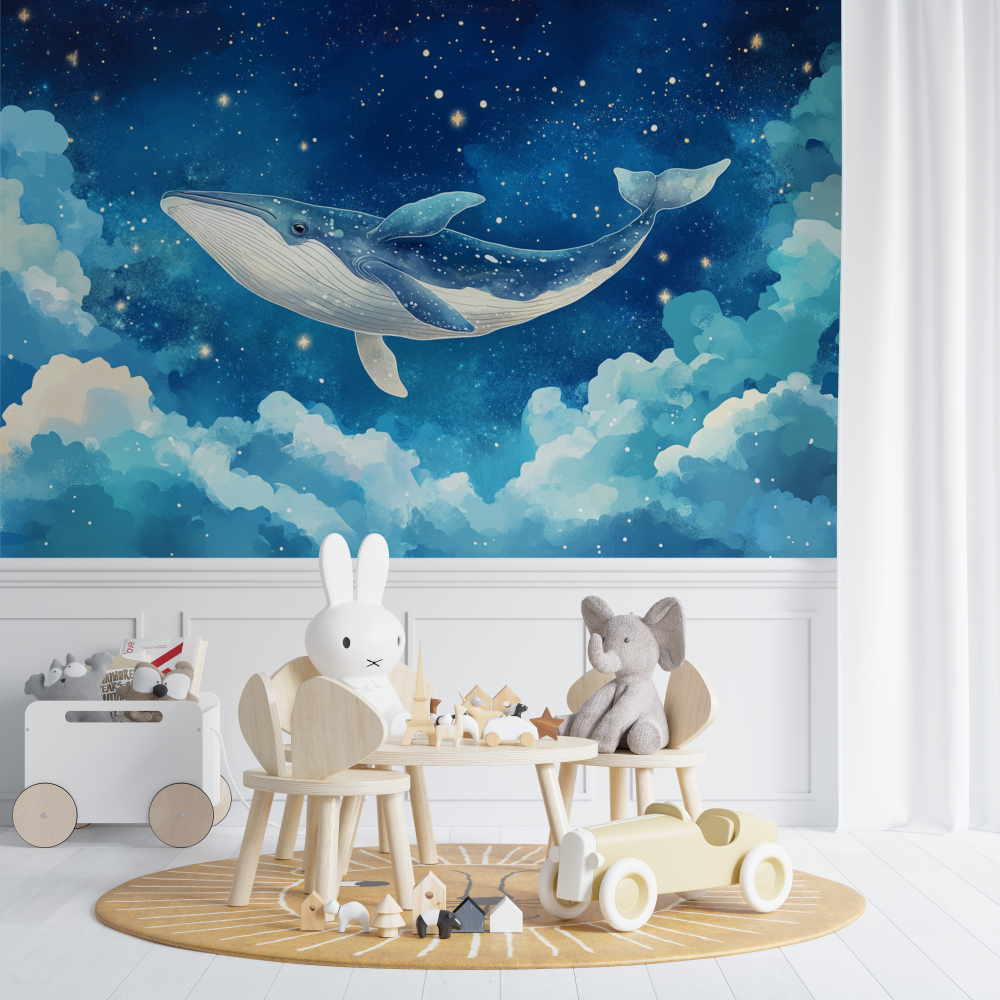 Papier peint marin deco murale ...iel etoile chambre de bebe