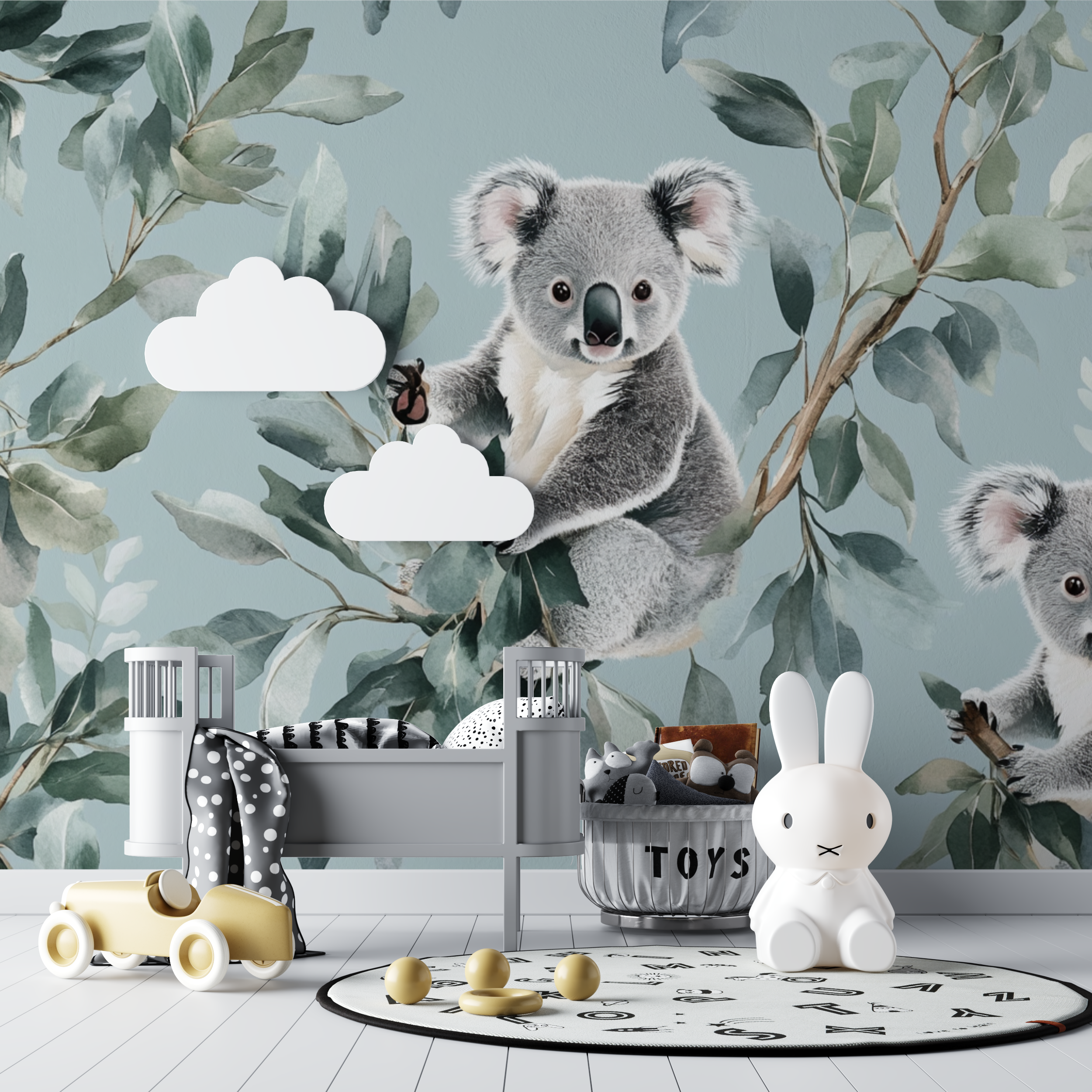 Papier peint koala dans le calme du soir bebe tipi