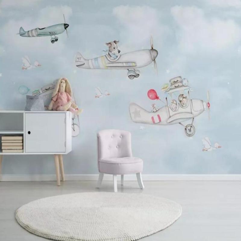 Papier Peint Avion Alignement