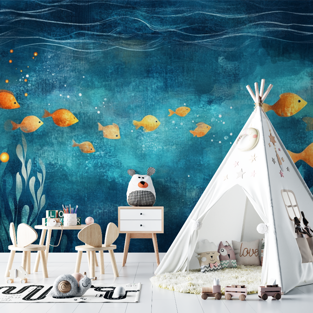 Papier peint marin reverie sous marine chambre bebe
