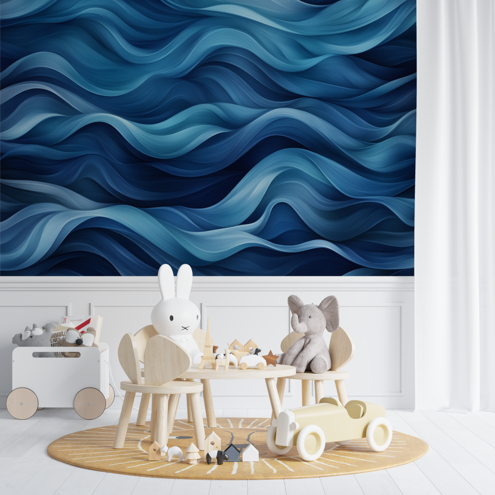 Papier peint marin poesie des vagues chambre de bebe