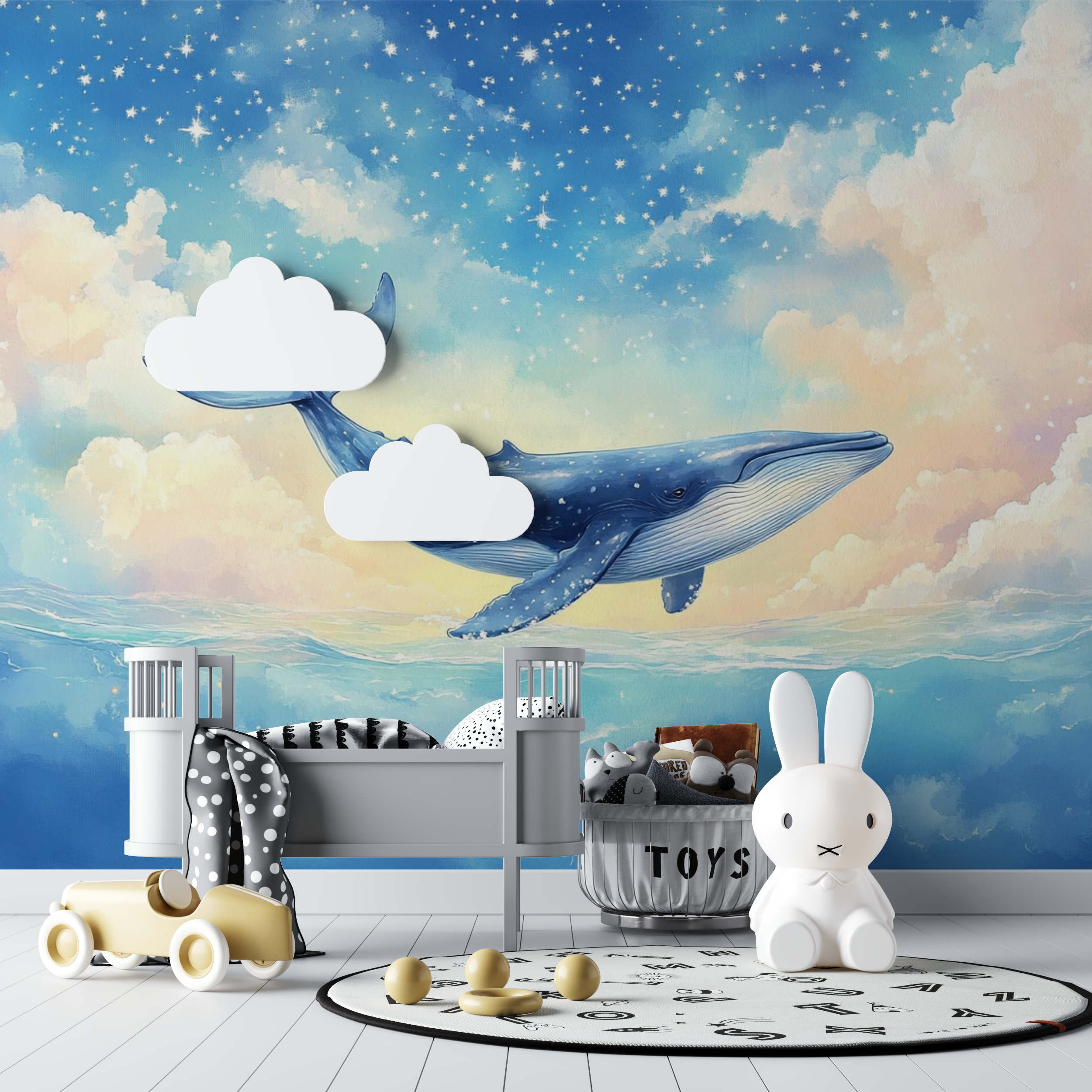 Papier peint marin univers sous marin magique bebe tipi