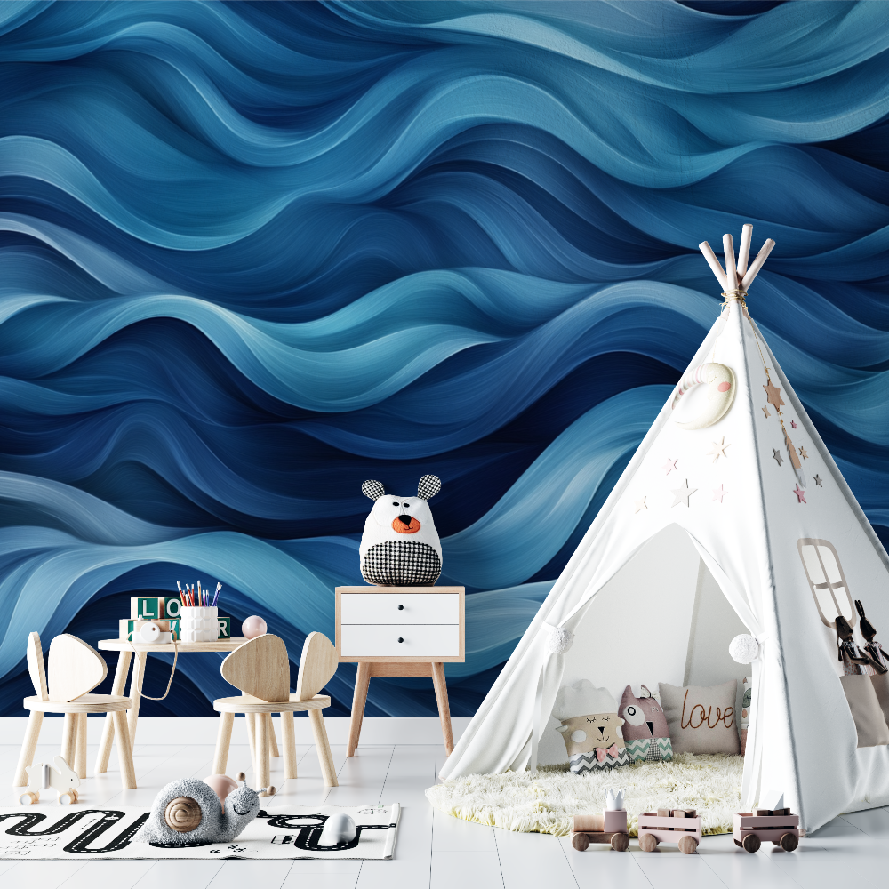 Papier peint marin poesie des vagues chambre bebe