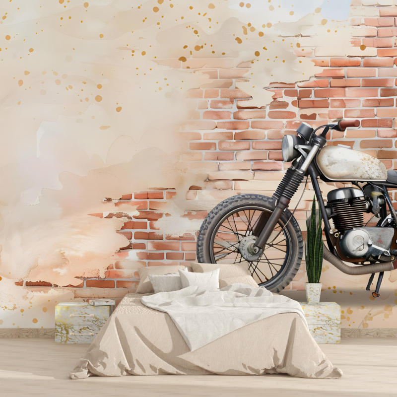 Papier peint photo mural xxl moto 1815