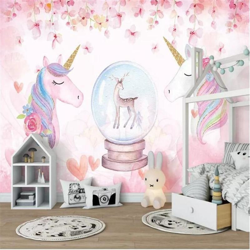 Papier Peint Licorne Kawaii