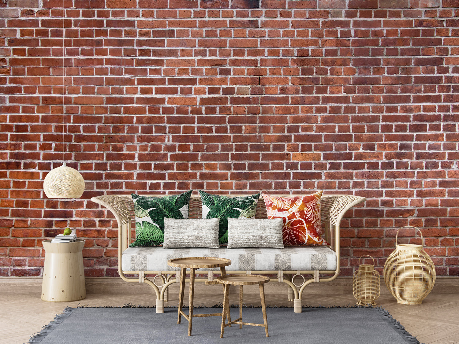 Papier Peint Faux Mur En Brique