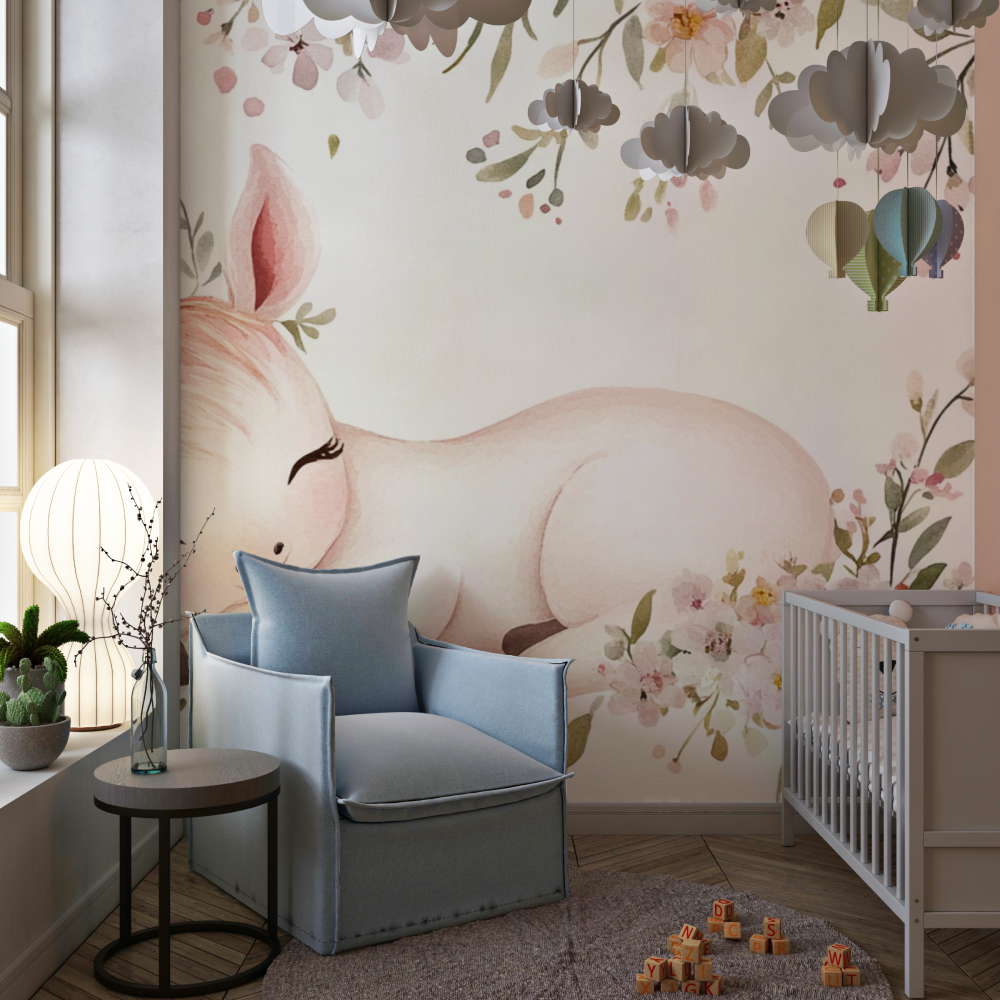 Papier peint licorne chambre fi... de fleur chambre de fille