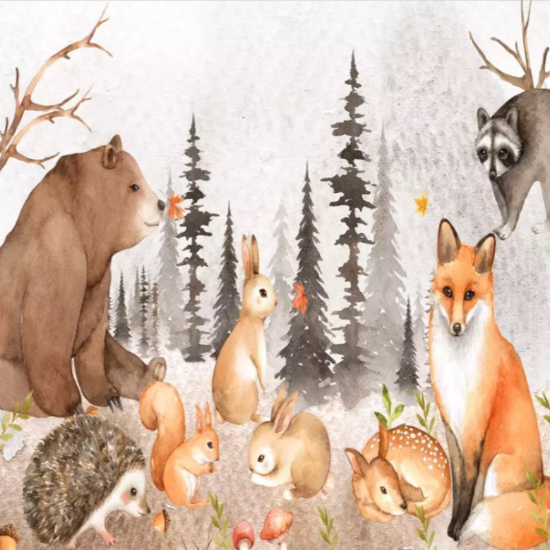 Tiertapete <br/> Wilder Wald
