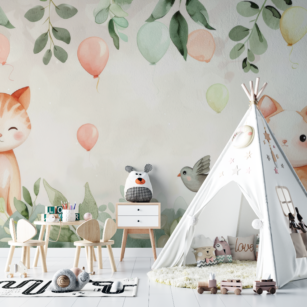 Papier Peint Bébé Chatons Dessin - bebe tipi