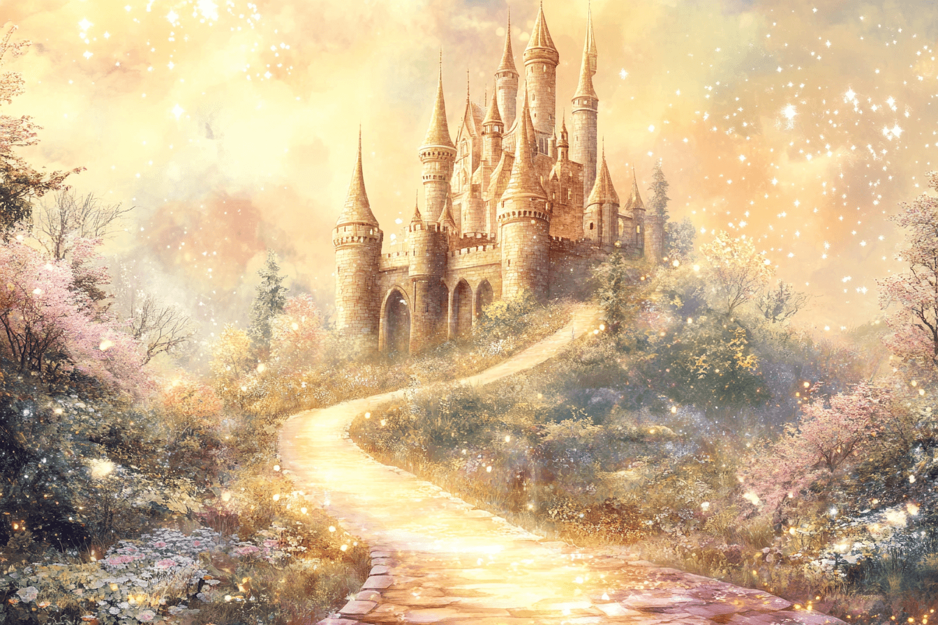 Papier Peint Princesse Forteresse Enchantée