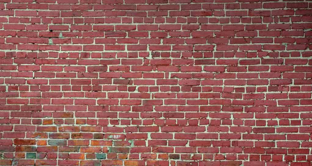 White and red brick wallpaper