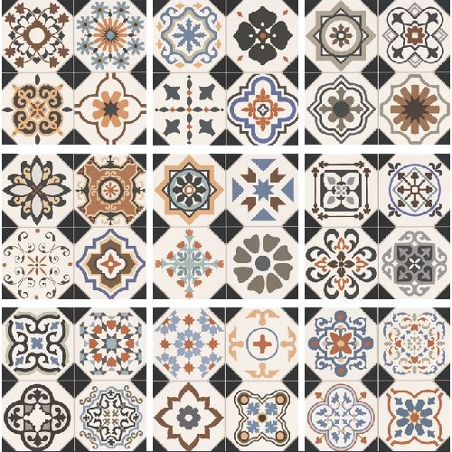 Kitchen cement tile wallpaper