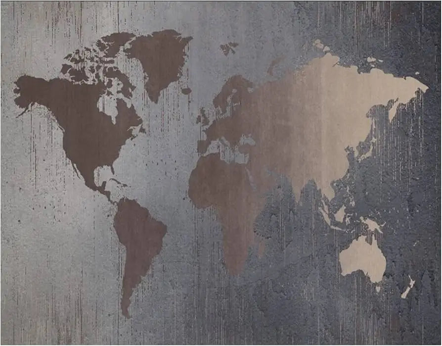 Giant World Map Wallpaper