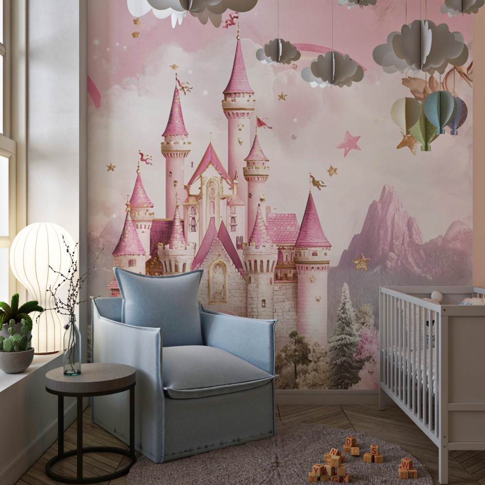 Papier peint princesse meli melo chambre de fille