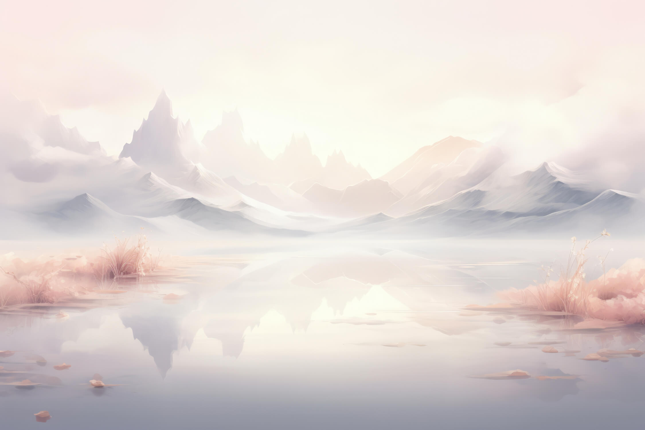 Papier Peint Aquarelle Nature Douce