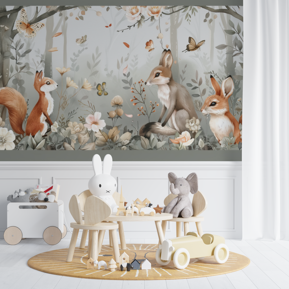 Baby wallpaper Forest animals - Second Image