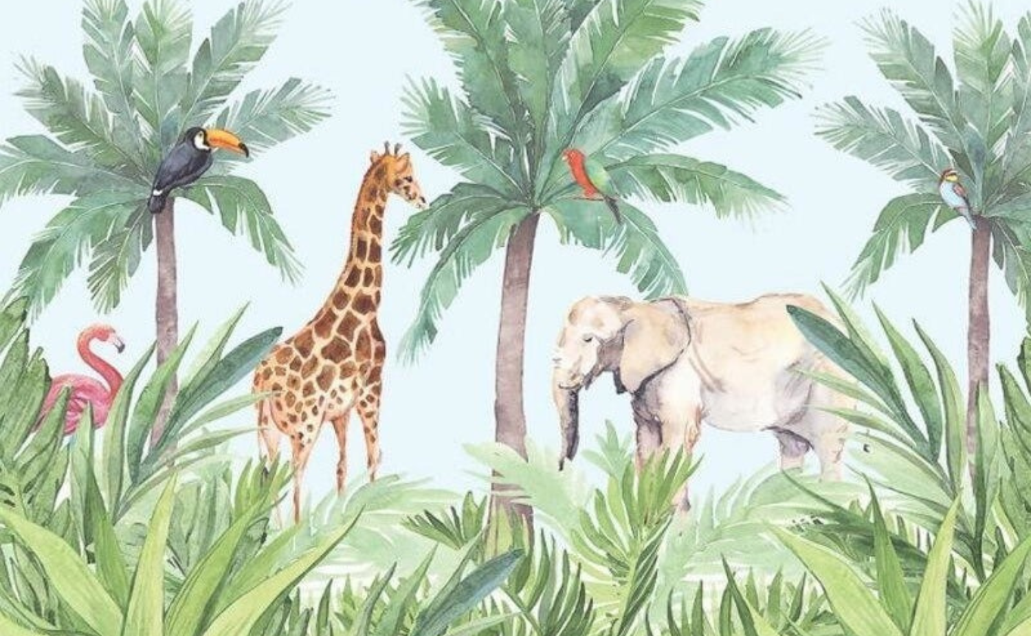 Baby Bedroom Jungle Wallpaper