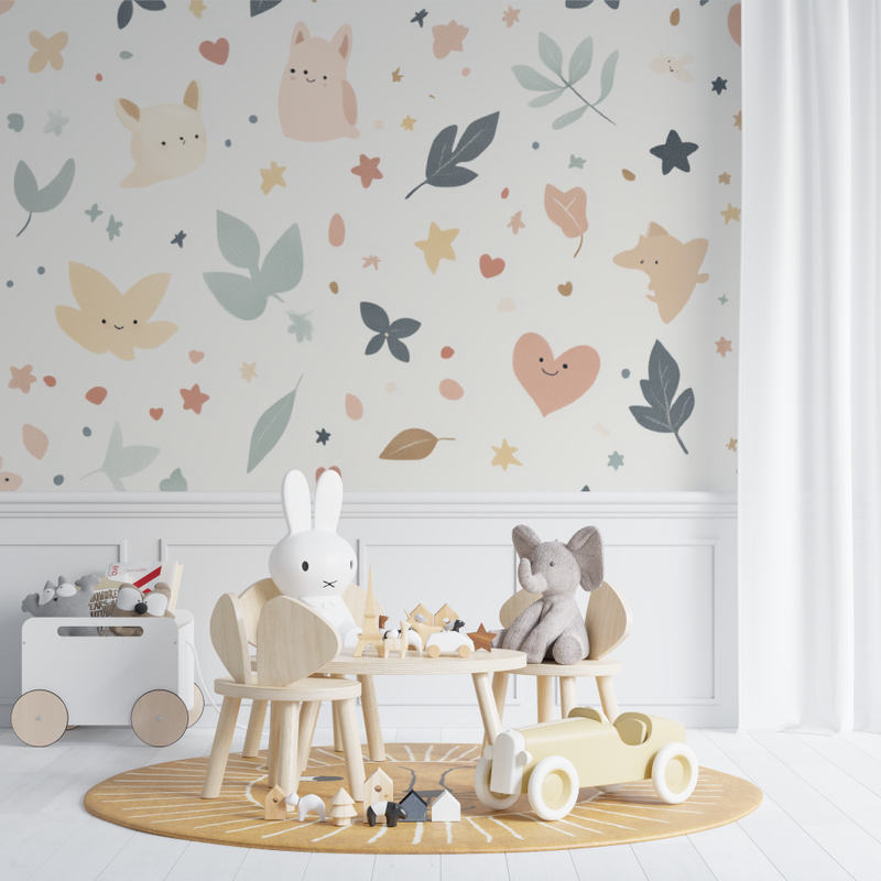 Papier Peint Bébé à Motifs Chambre - chambre de bebe