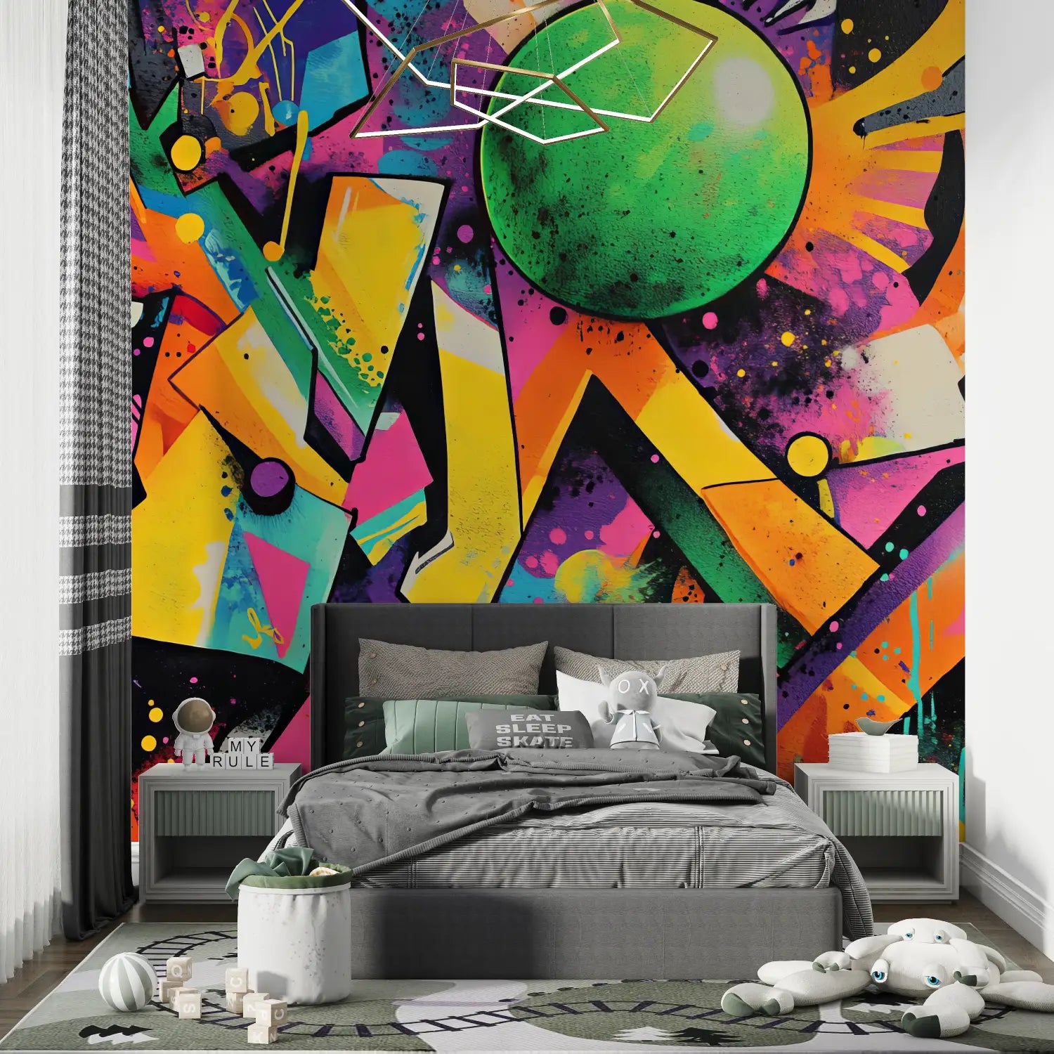 Graffiti abstrakte Teen Wallpaper - Second Image