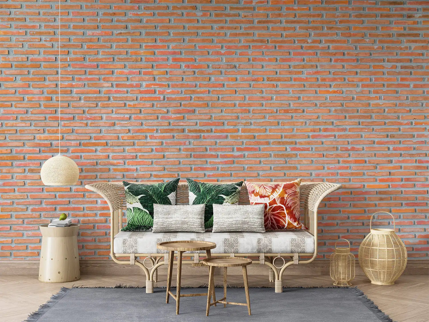 3D Red Brick Wallpaper - Second Image