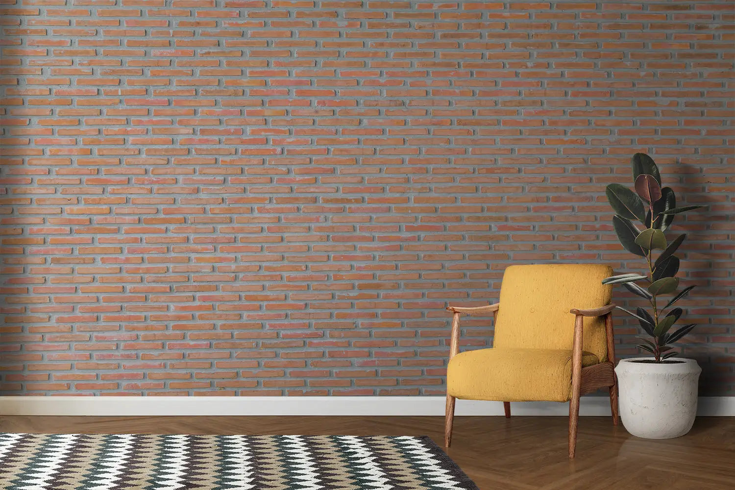 3D Red Brick Wallpaper - Second Image