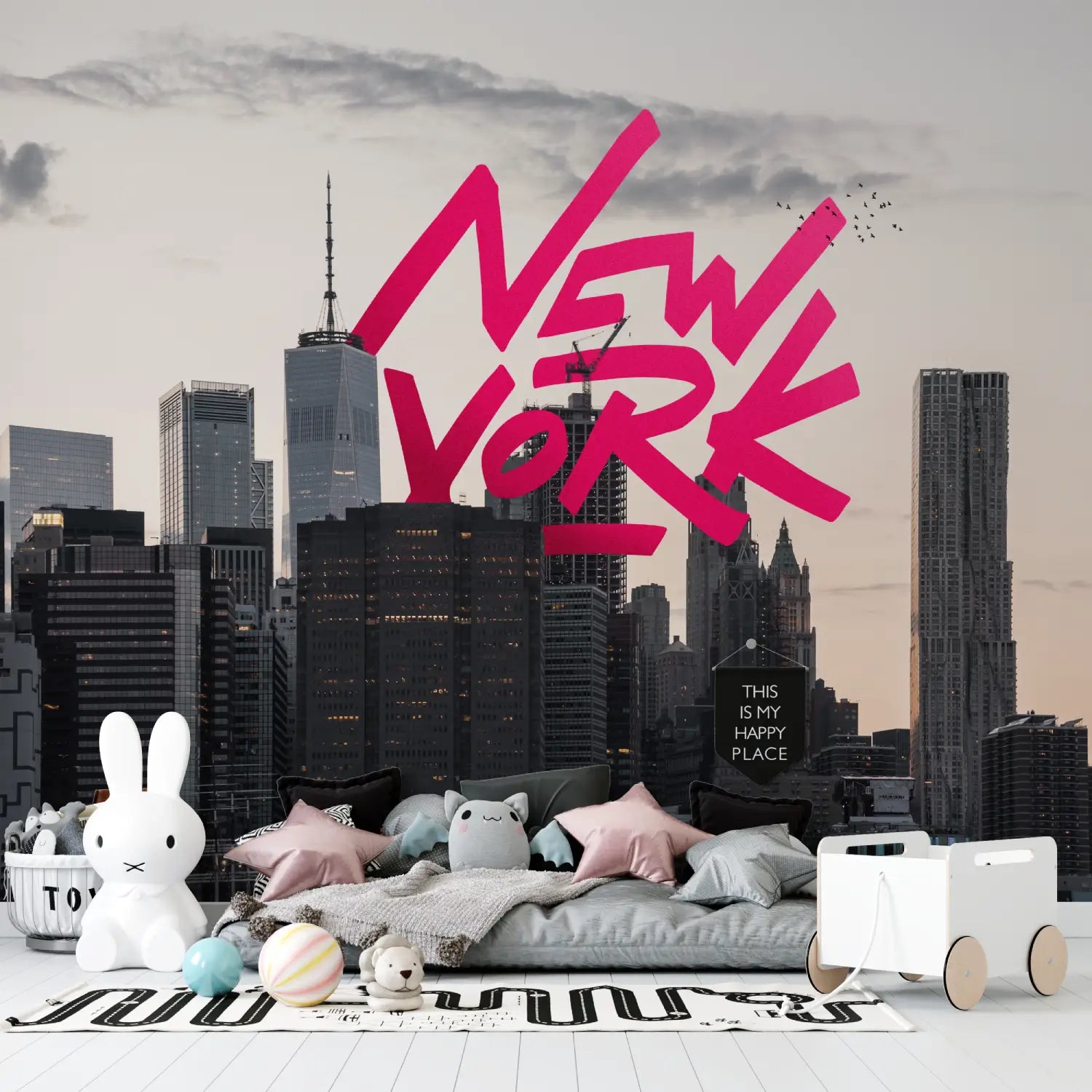 New York Teen Bedroom Wallpaper - Second Image