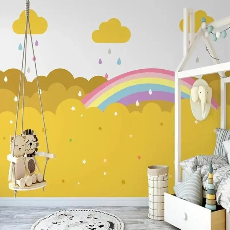 Papier Peint Chambre Bebe Fille Thème Nuage