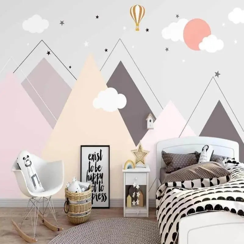 Scandinavian Girl Bedroom Wallpaper - Second Image