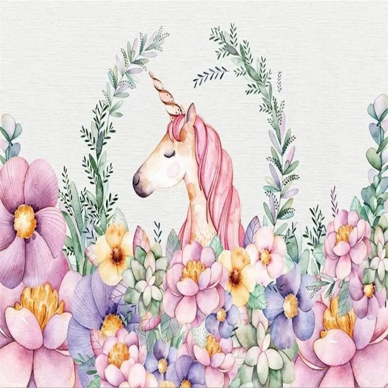 Unicorn Bedroom Wallpaper for Girls - Second Image