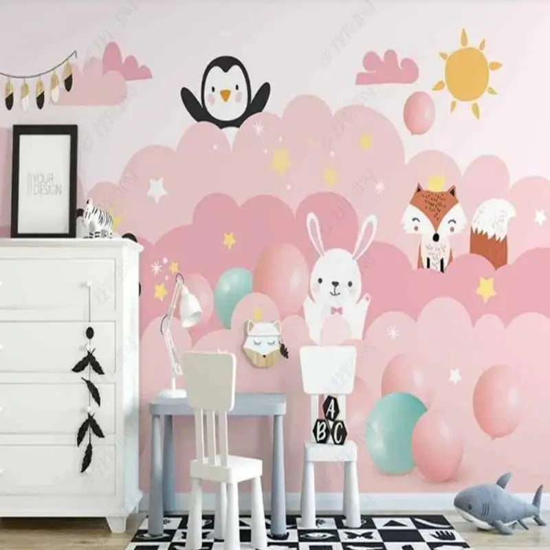 Cloud Girl Bedroom Wallpaper - Second Image