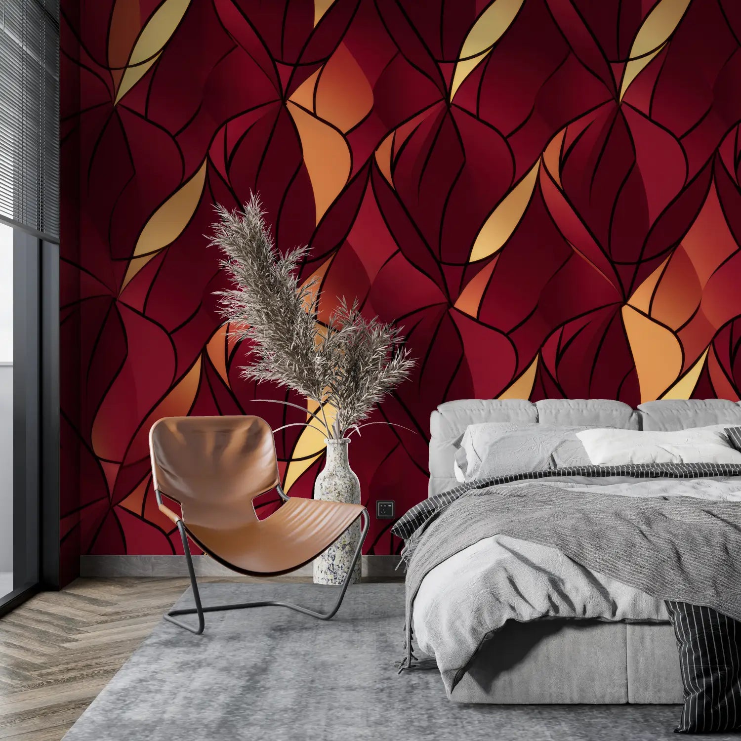 Deco Art Red Wallpaper - Second Image