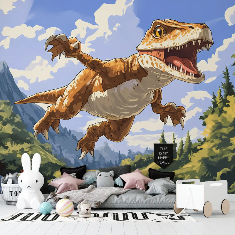 Papier Peint Dinosaure pour Petit - chambre petit