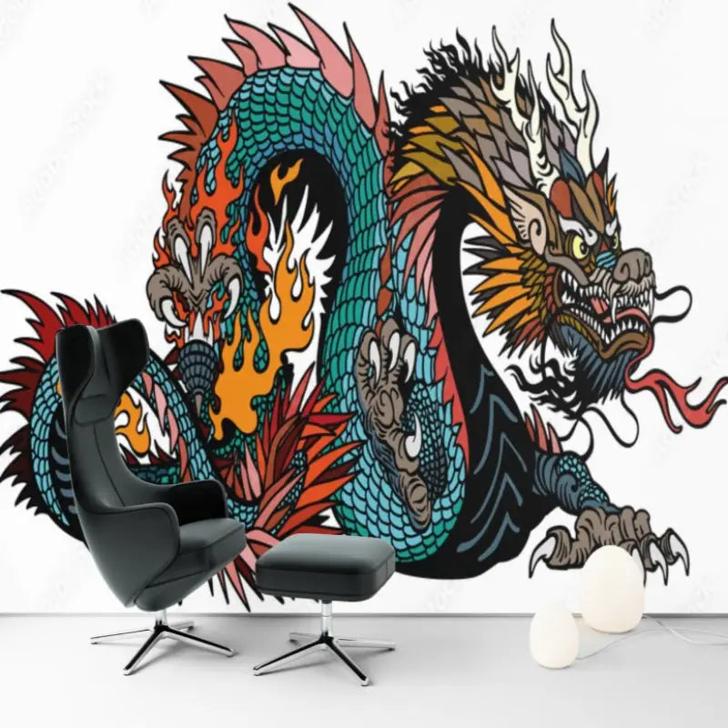 Papier Peint Dragon Chinois