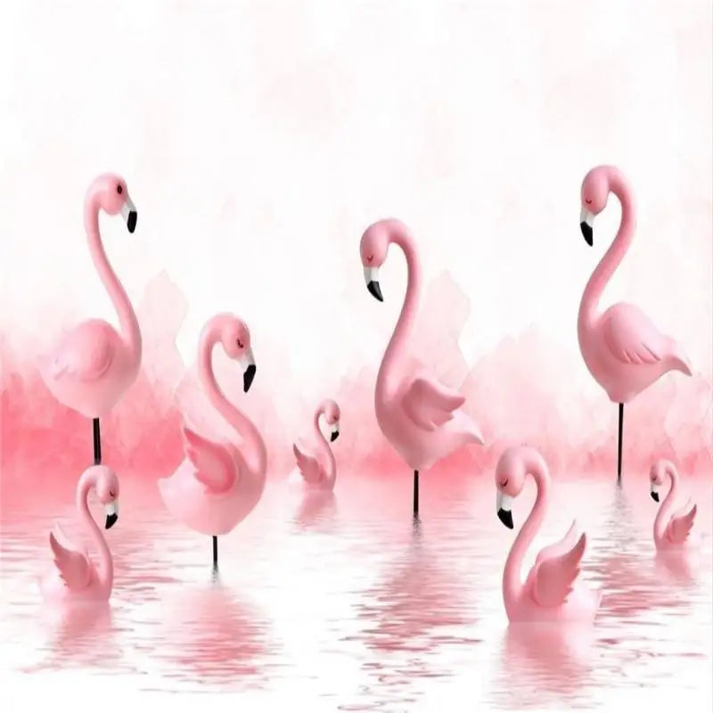 Pink Flamingo Wallpaper for Girls Room - Second Image