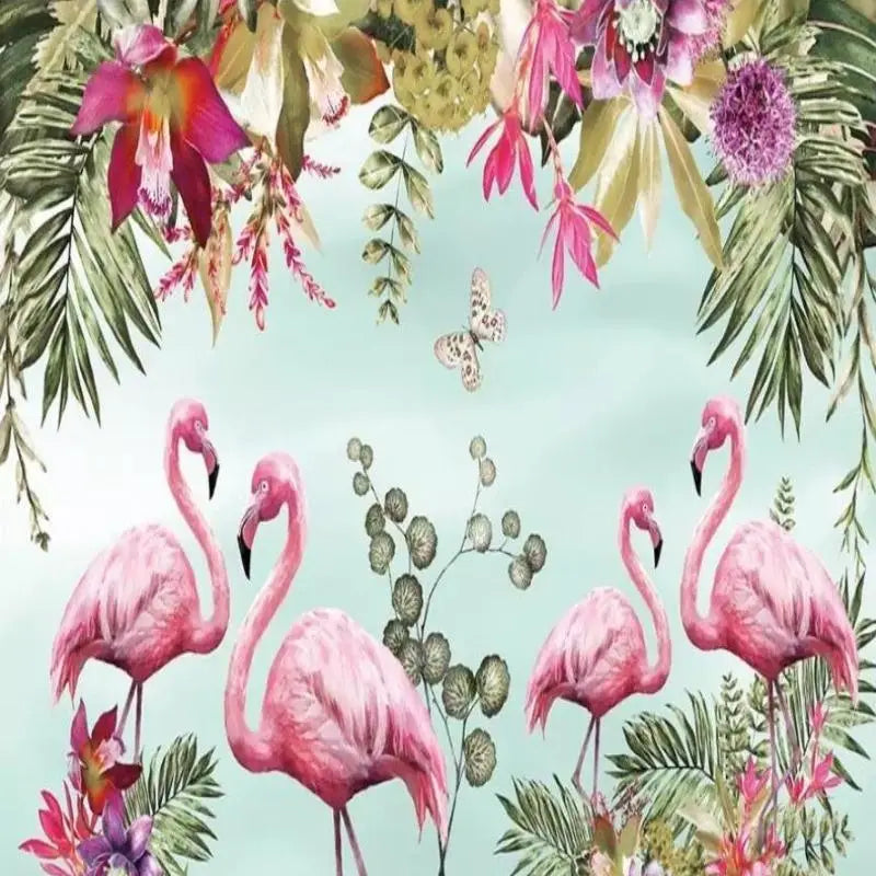 Tropical Flamingo Wallpaper - Second Image