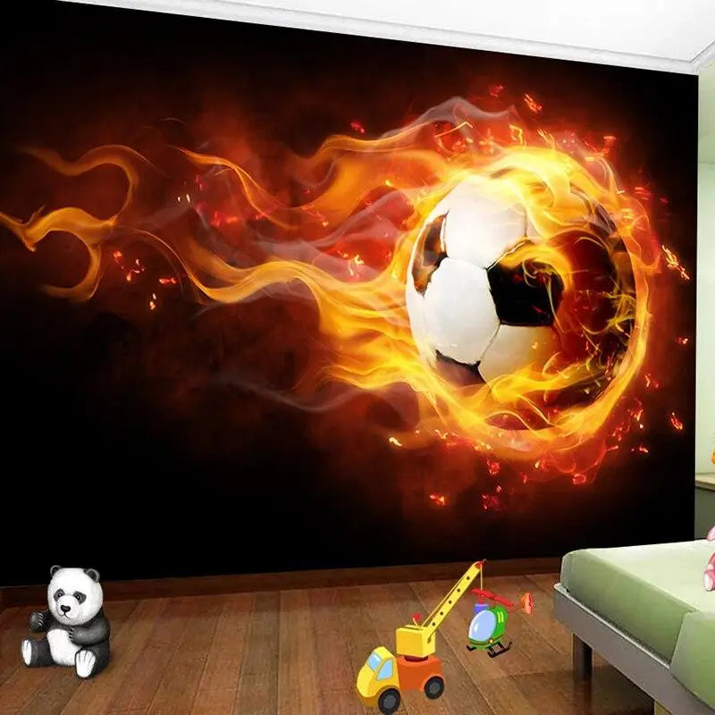 Brennendes Feuer-Fußball-Hintergrundbild - Second Image