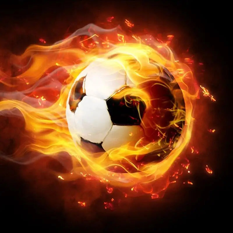 Brennendes Feuer-Fußball-Hintergrundbild - Second Image