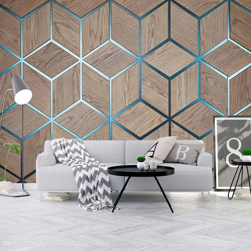 Geometric Bedroom Wallpaper - Second Image