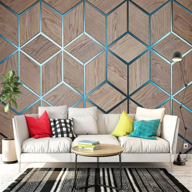 Geometric Bedroom Wallpaper - Second Image