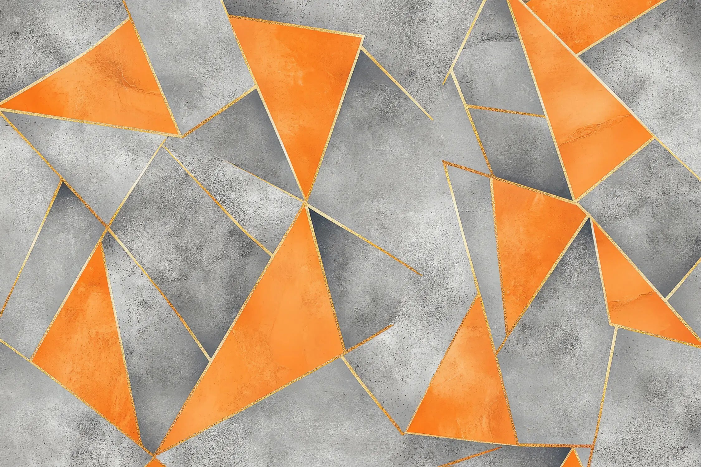 Papier Peint Gris Et Orange