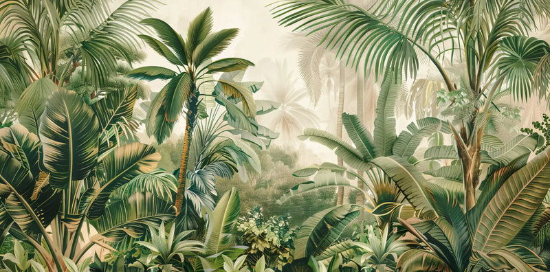 Papier Peint Jungle Verte