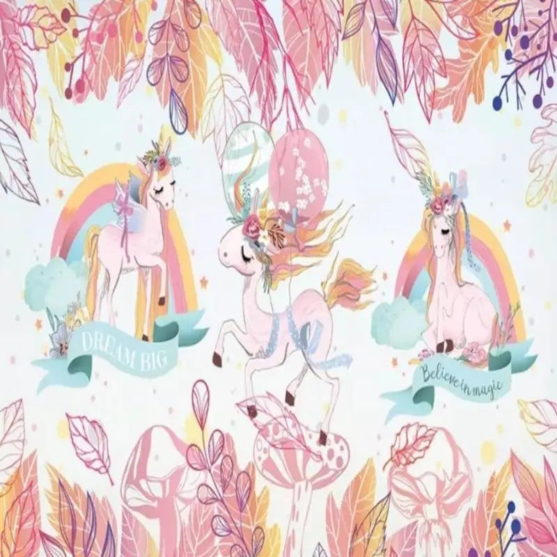 Unicorn Wallpaper for Girls Room - Second Image