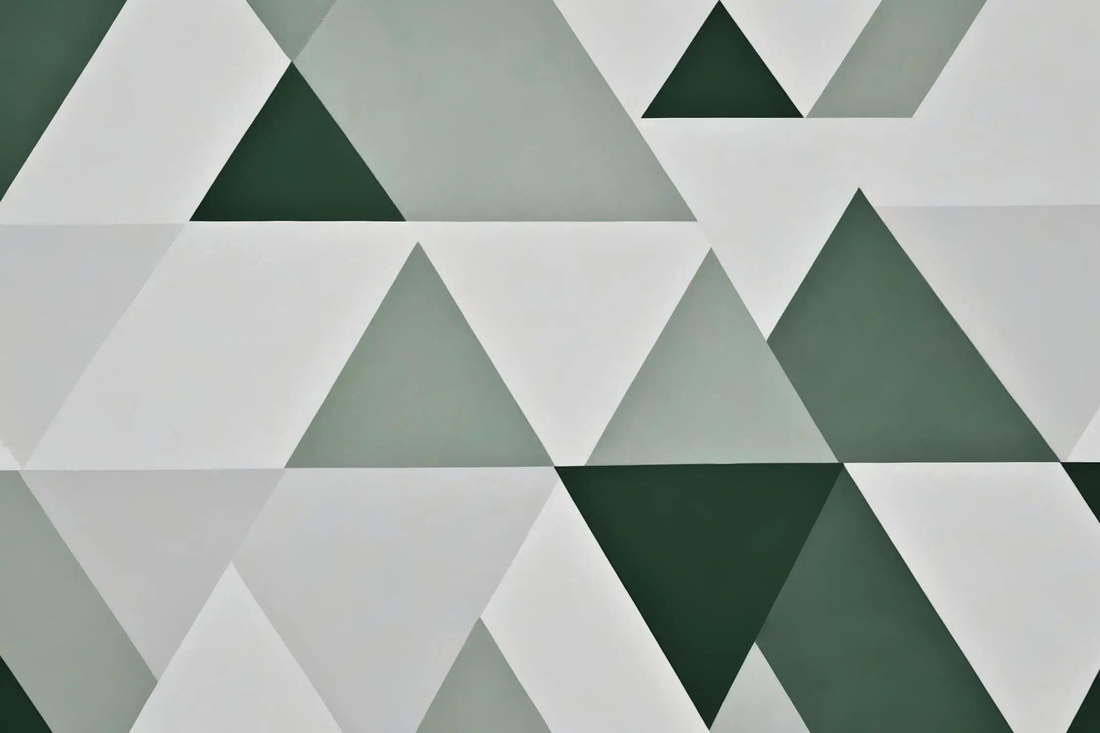 Papier Peint Motif Geometrique Vert