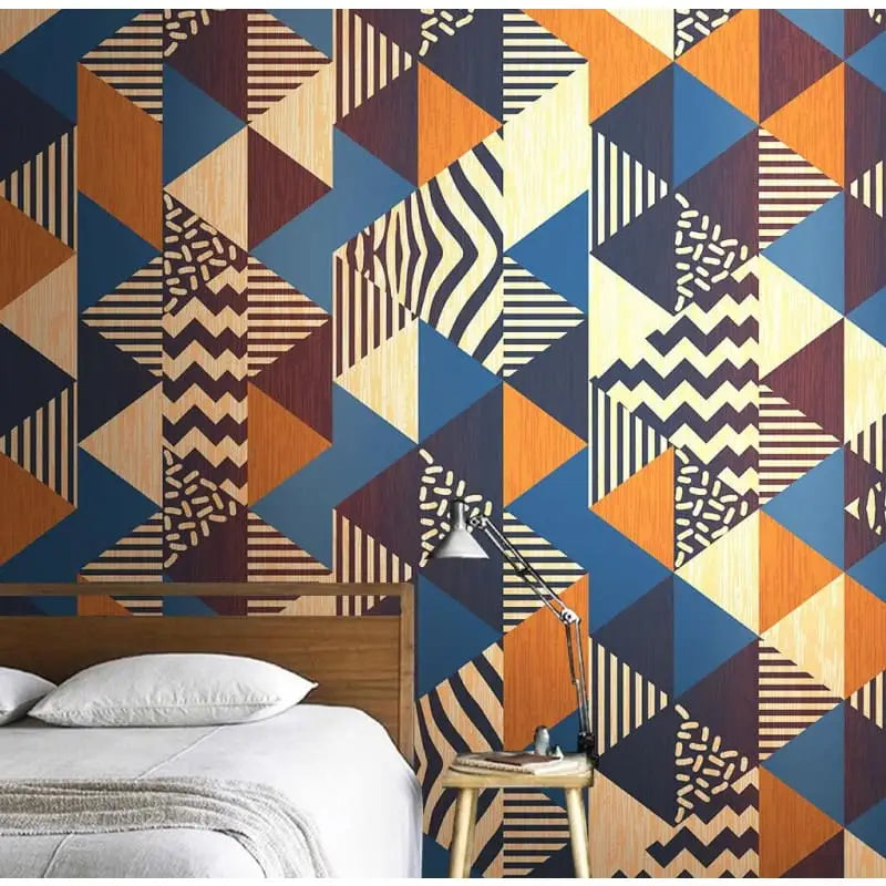 Vintage Geometric Pattern Wallpaper - Second Image