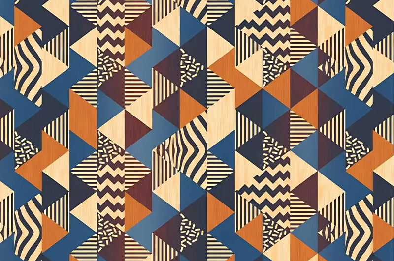 Vintage Geometric Pattern Wallpaper